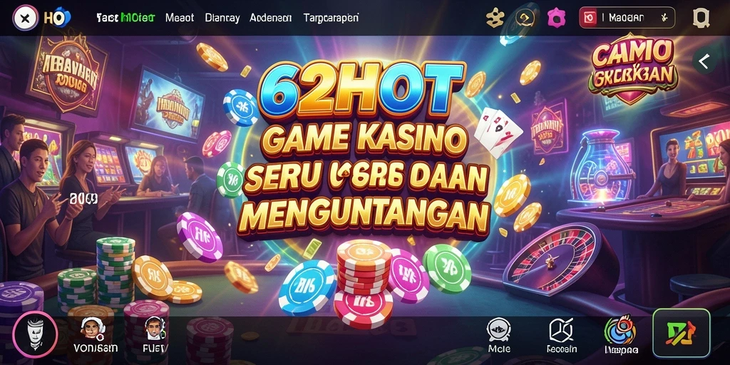 Tampilan menarik dari gameplay kasino 62HOT yang mengasyikkan.