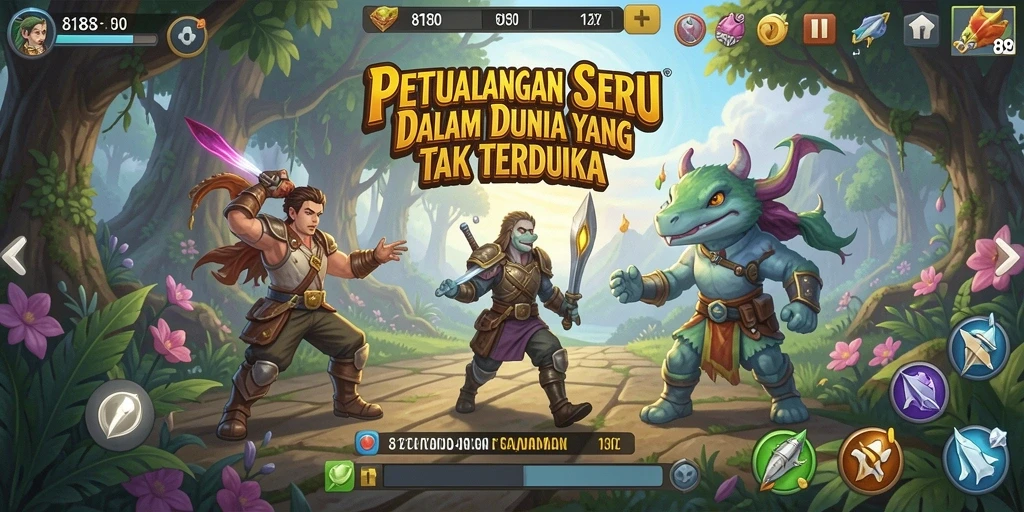 Tampilan gameplay seru dalam 8180 dengan berbagai petualangan menantang.