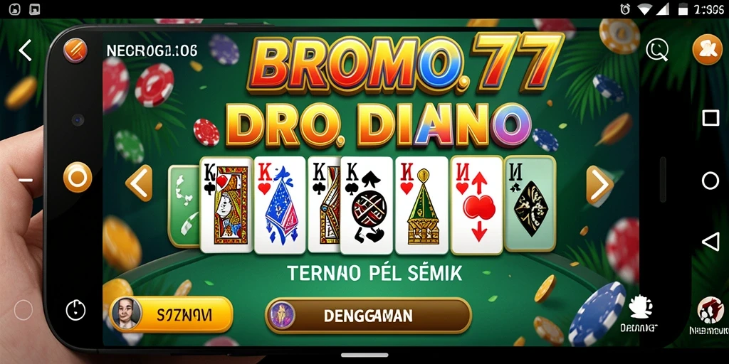 Tampilan screenshot BROMO77 yang menampilkan gameplay seru di Domino.