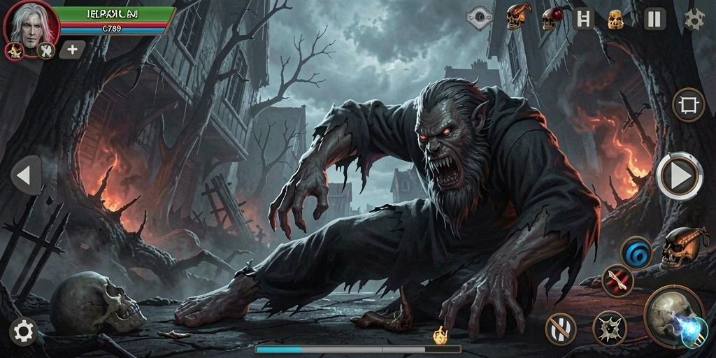 Gameplay C789 yang menegangkan dengan suasana horor yang mencekam.