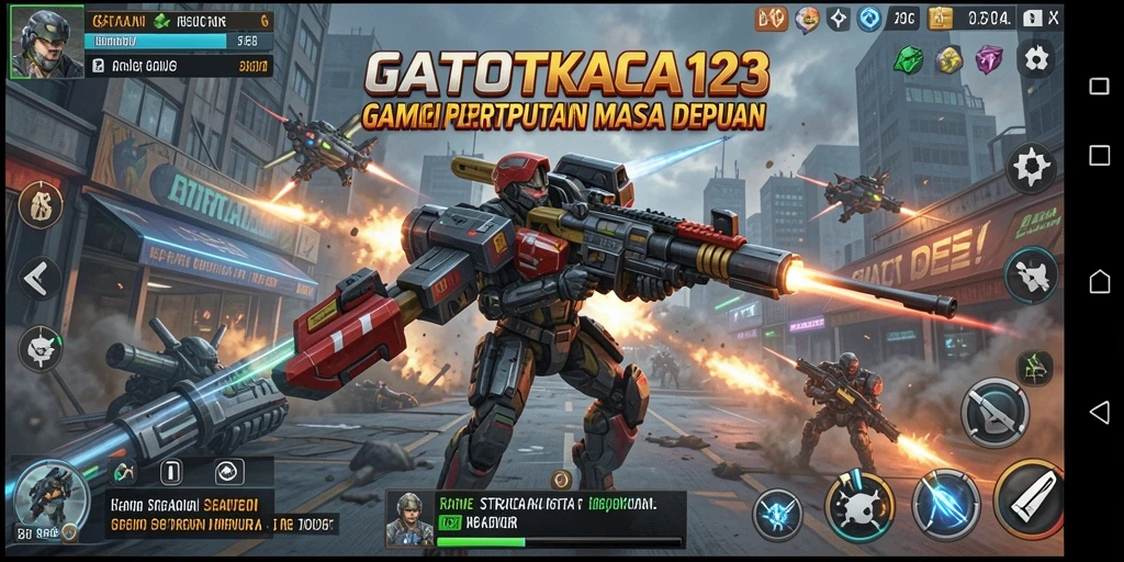Tampilan gameplay menarik di GATOTKACA123 dengan strategi pertempuran.