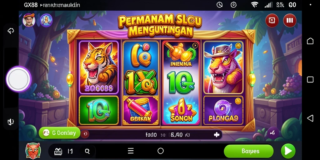 Tampilan gameplay GX88 yang mengasyikkan dan berwarna-warni.
