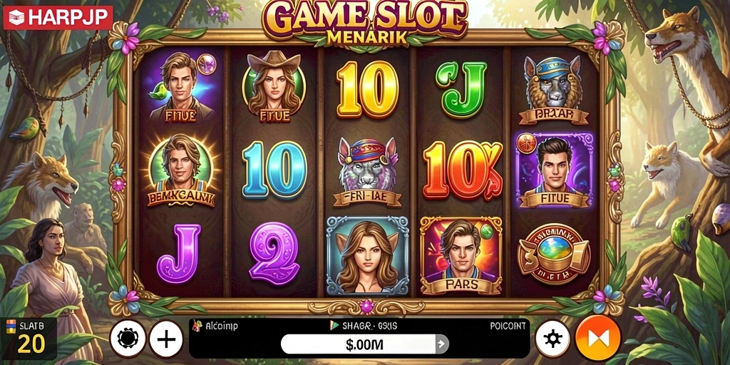 Tampilan menarik dari gameplay Slot di HARAPJP.