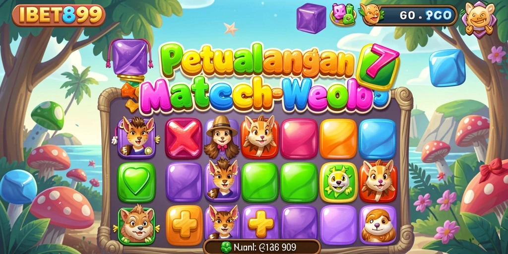 Gameplay Match-3 yang seru dan menantang di IBET899.