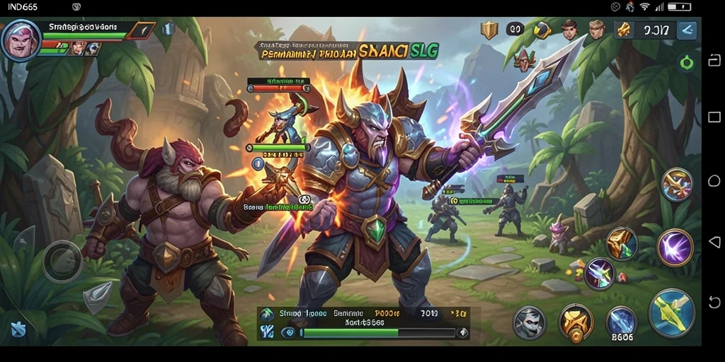 Tampilan gameplay <strong>IND666</strong> menunjukkan aksi strategi yang menegangkan.