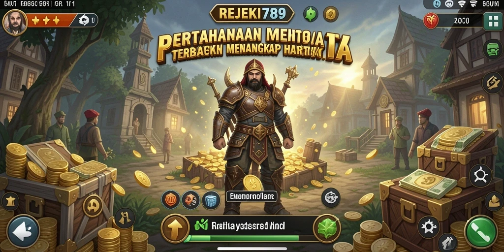 Screenshot menampilkan aksi seru dalam game Tower Defense.