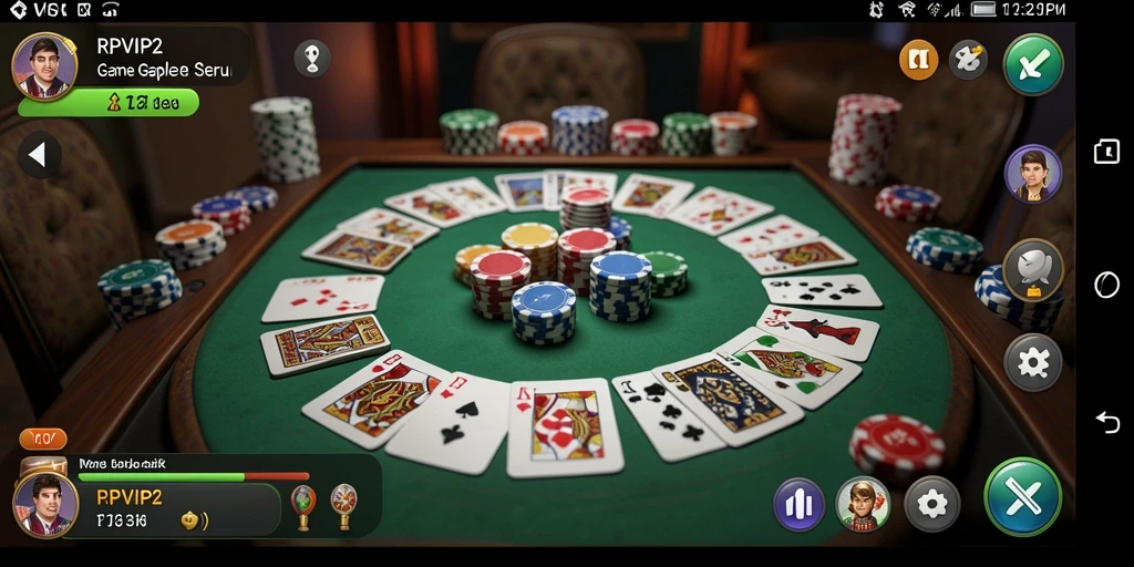 Tampilan gameplay Gaple yang menarik dan interaktif.
