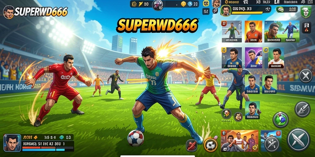 Tampilan gameplay <strong>SUPERWD666</strong> yang seru dan interaktif dalam olahraga.